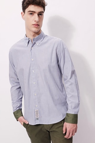 Chemise - 
Bleu et blanc