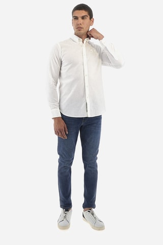 Linnen Overhemd Slim Fit - Wit