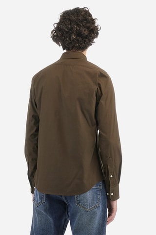 Overhemd Slim Fit - Bruin