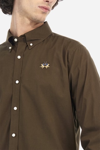 Overhemd Slim Fit - Bruin