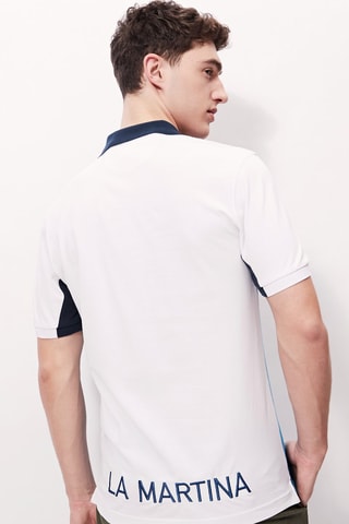 Polo - 
Ciel et blanc