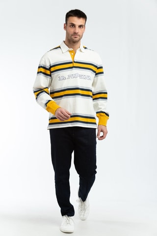 Polo - Blanc et jaune