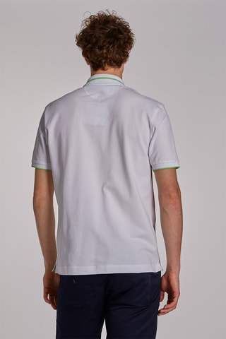 Polo  - Blanc et vert citron