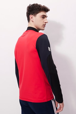 Polo - 
Rouge et bleu marine