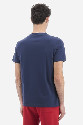 T-shirt regular met Capuchon - Marineblauw