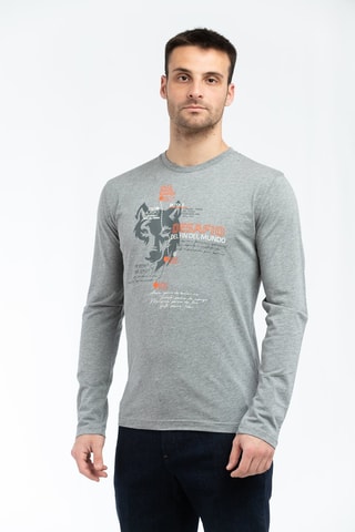 T-shirt - Gris clair chiné