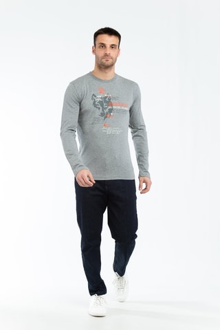 T-shirt - Gris clair chiné