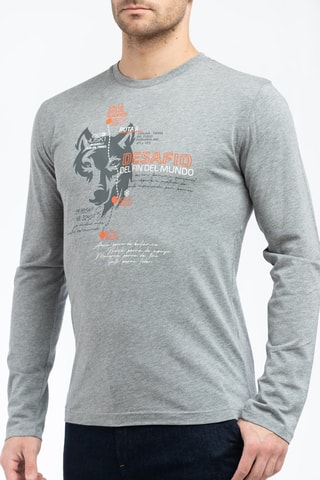 T-shirt - Gris clair chiné