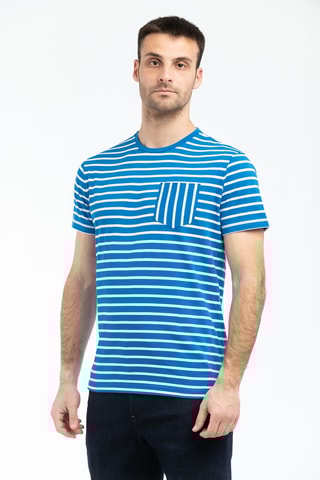 T-shirt - Bleu et blanc