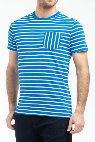 T-shirt - Bleu et blanc