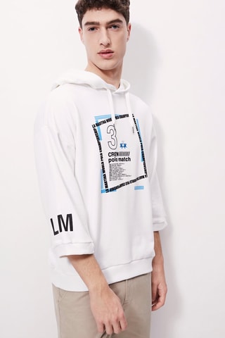 Sweat à capuche - 
Blanc