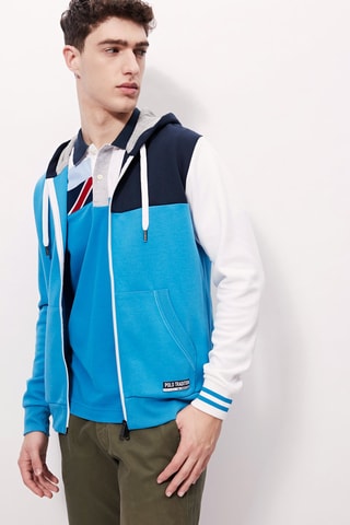 Sweat à capuche - 
Bleu