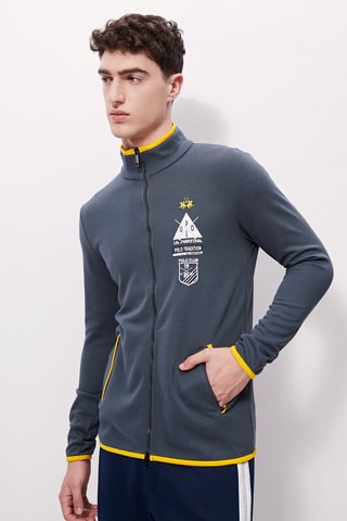 Sweat - 
Gris et jaune
