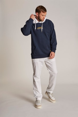 Sweat polaire à capuche - Bleu marine