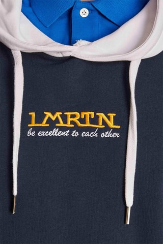 Sweat polaire à capuche - Bleu marine