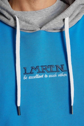 Sweat polaire à capuche - Bleu