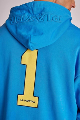 Sweat polaire à capuche - Bleu