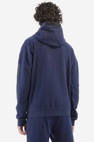 Sweat réversible regular à capuche - Bleu