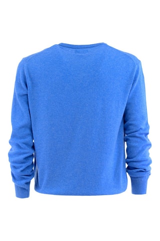 Sweat regular en laine - Bleu