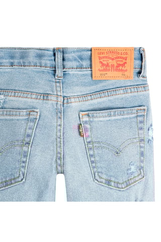 Jeans - Beige, rood, blauw en roze