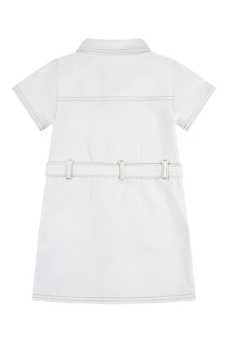 Biologisch Katoenen Spijkerjurk - Wit