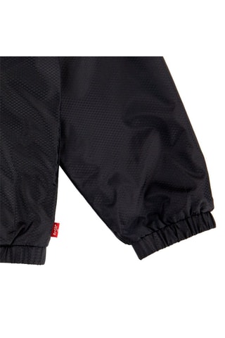 Coupe-vent à capuche - Blanc, noir, rouge et vert