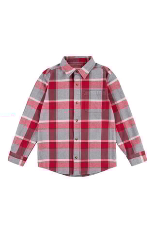 Overhemd - Rood en grijs