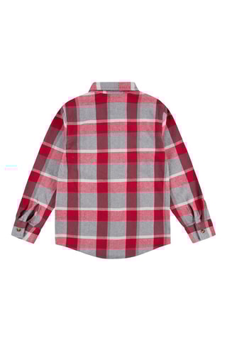 Overhemd - Rood en grijs