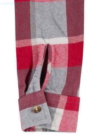 Overhemd - Rood en grijs