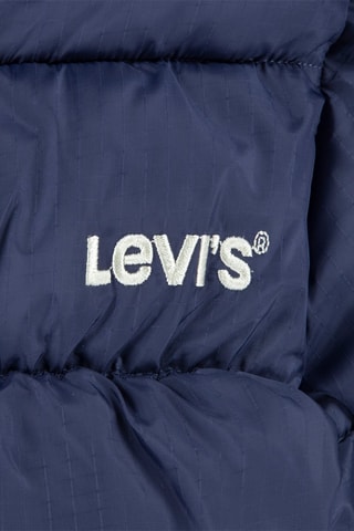 Gewatteerde Jas met Capuchon Marineblauw