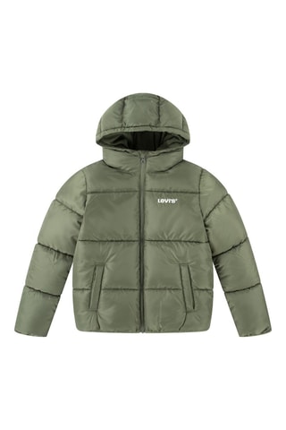 Gewatteerde Jas met Capuchon - Kaki