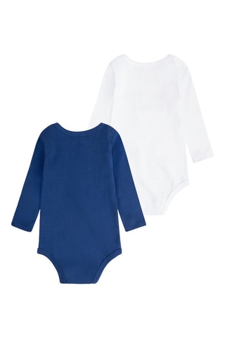 2 Bodysuits - Wit en blauw