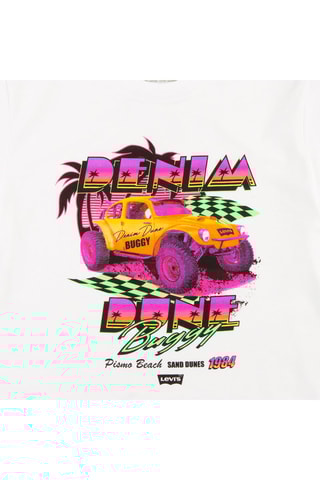 T-shirt - Wit, zwart, groen en roze