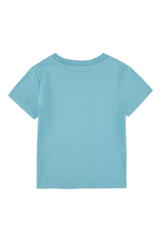 T-shirt - Blauw en geel