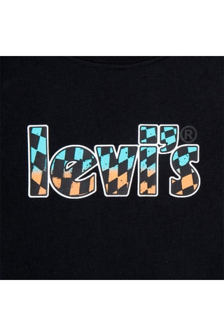 T-shirt - wit, zwart, blauw en oranje