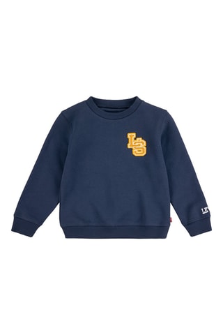 Sweater van Biologisch Katoen - Blauw