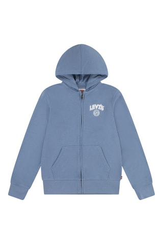 Sweater met Rits - Blauw