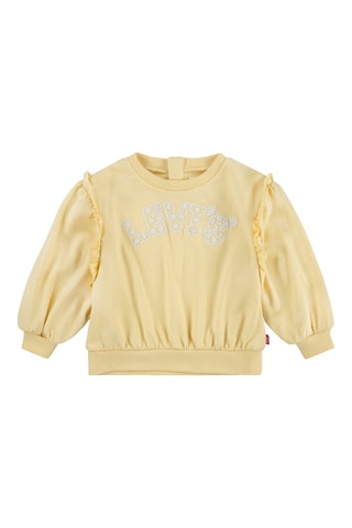 Sweater van Biologisch Katoen - Geel