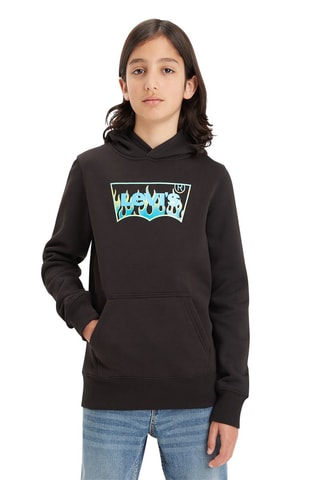 Biologisch Katoenen Sweater met Capuchon - Zwart