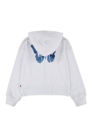 Sweater met Rits - Wit