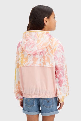 Sweater met Capuchon - Geel en roze