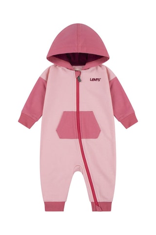 Biologisch Katoenen Jumpsuit met Capuchon - Roze