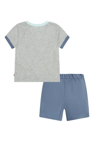 T-shirt en Short - Blauw en Grijs