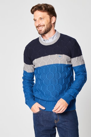 Camisola em lã Índigo