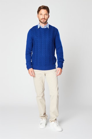 Pull en laine - Bleu électrique - Harmont & Blaine