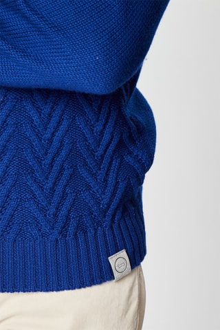 Pull en laine - Bleu électrique - Harmont & Blaine