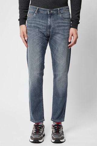 Calças chino slim 7/8 - Azul - Harmont & Blaine