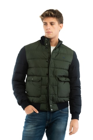 Wollen Gewatteerde Jas - Marineblauw