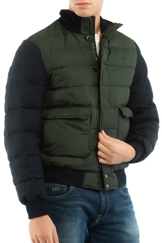 Wollen Gewatteerde Jas - Marineblauw