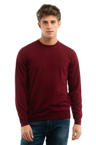 Camisola em lã merino - Bordô